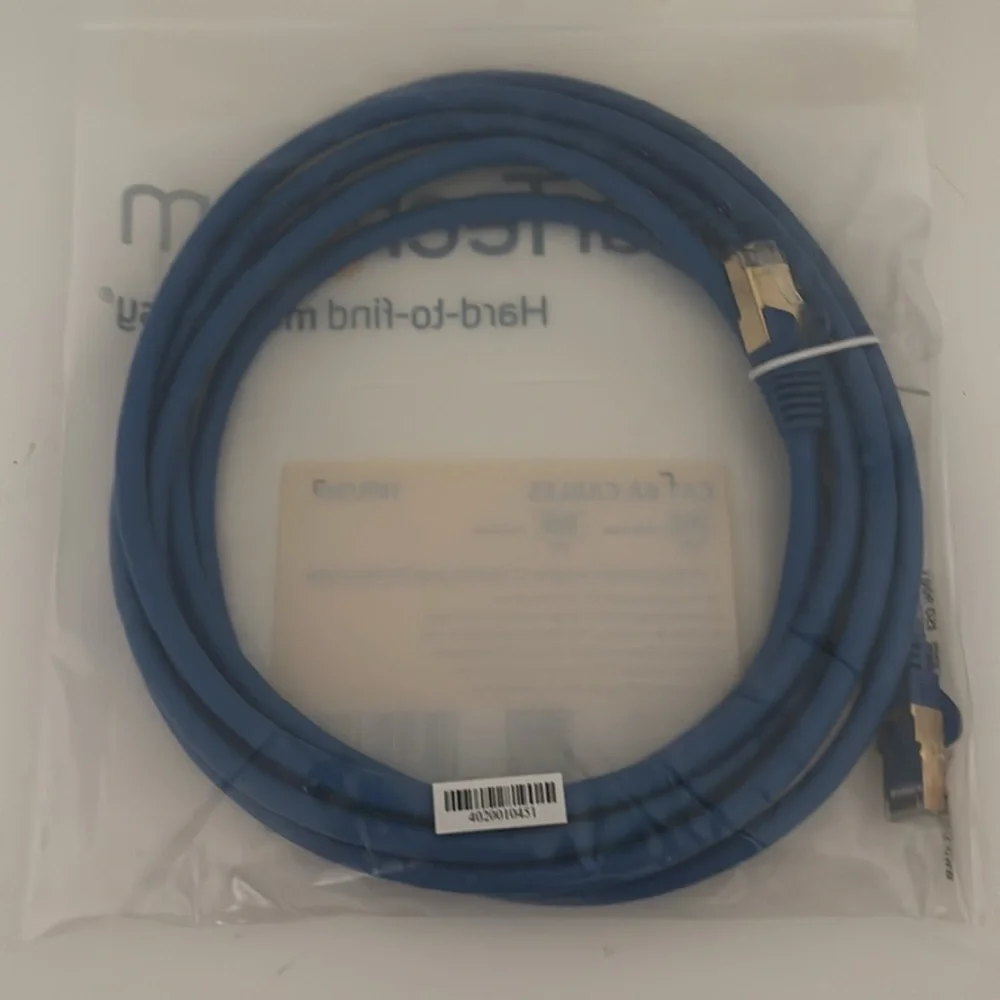 StarTech Blue Cat 6A Ethernet Cable- 10 ft